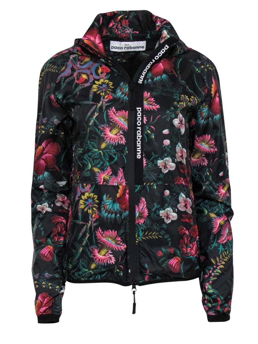 *RARE* Rabanne Black Floral Track Jacket